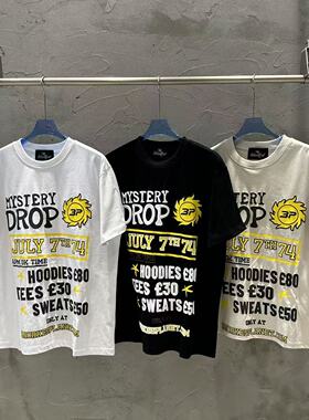 broken planet欧美高街潮牌夏季嘻哈休闲创意印花宽松纯棉短袖T恤