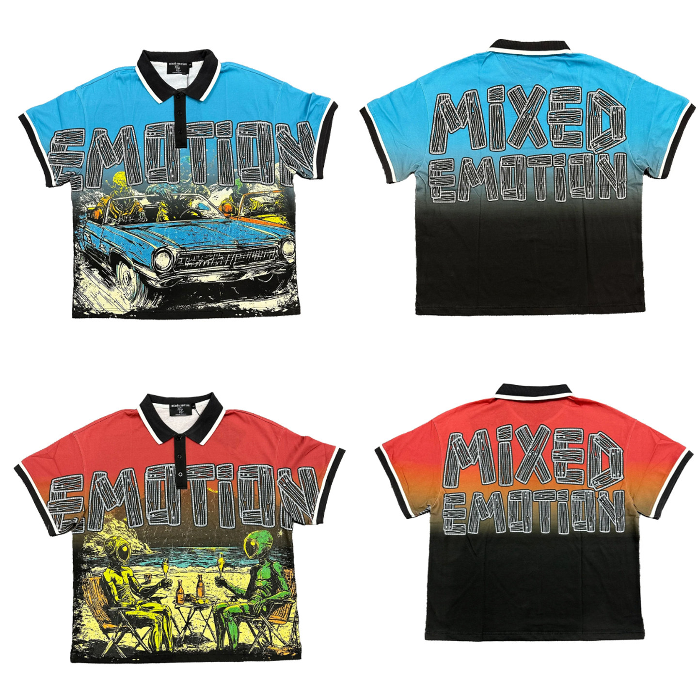 MIXEDEMOTION潮牌短袖Polo衫T恤