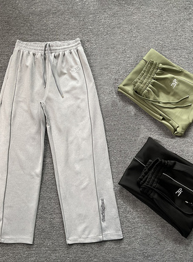 broken planet美式高街字母logo刺绣宽松纯棉直筒运动休闲长裤潮