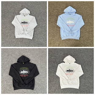 corteiz hoodie美潮高街运动休闲撞色字母印花宽松纯棉连帽卫衣男