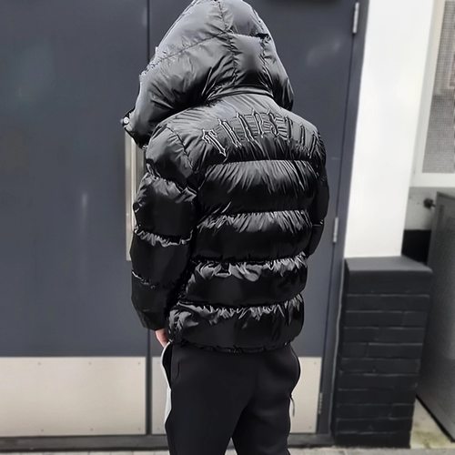 Trapstar加厚冬季亮面棉服外套男
