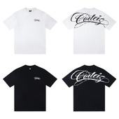 corteiz美式 T恤衣 草写字母印花宽松纯棉短袖 高街潮牌夏季 男女同款