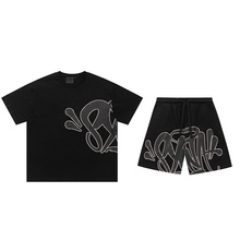 Syna World Tracksuit Drill美潮夏季运动休闲纯棉短袖短裤套装男
