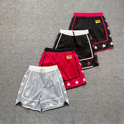 corteiz美潮高街撞色梭织短裤夏