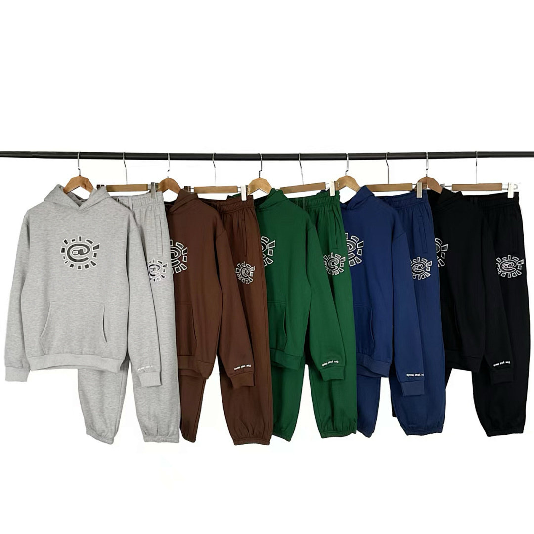 ADWYSD小众美式潮牌秋冬运动休闲太阳卷印花加绒卫衣长裤套装男女,男装,休闲运动套装,淘宝优惠券,粉丝福利购,淘宝优惠卷