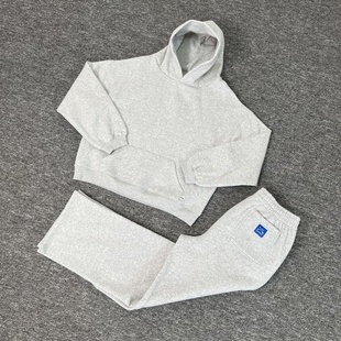 Akimbo Tracksuit秋冬运动休闲套装 纯色加绒连帽卫衣长裤 Ins Club