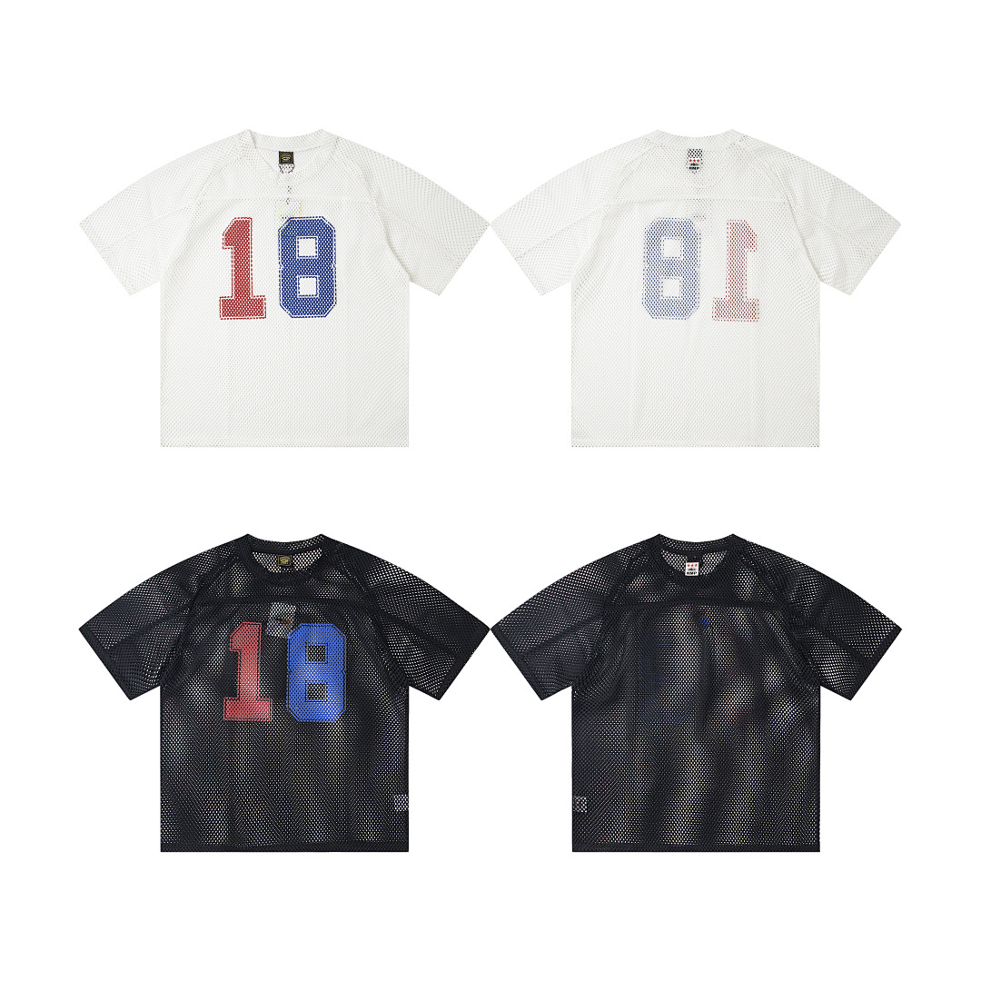 corteiz美潮网眼透气短袖T恤球衣