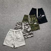corteiz camouflage shorts Streethop Casual Fleece camouflage drawstring shorts fog thumbnail 5