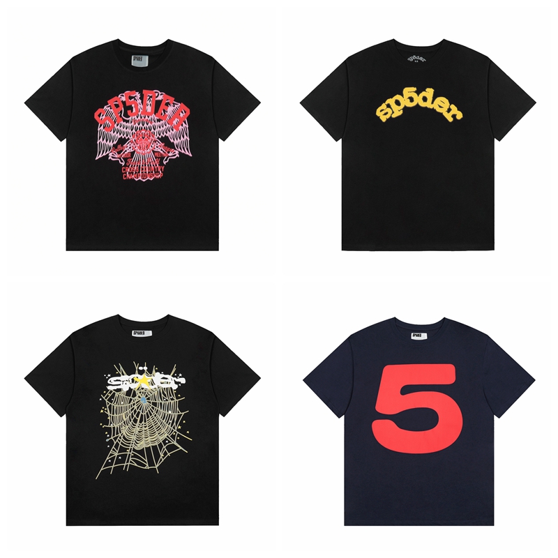 sp5der美潮高街夏季纯棉短袖T恤