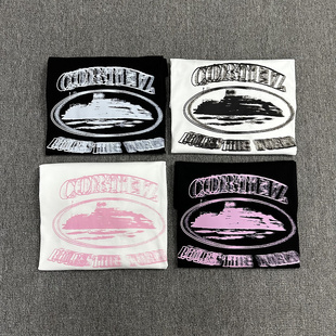 Corteiz恶魔岛经典基础款短袖美潮高街夏季模糊印花男女情侣装T恤