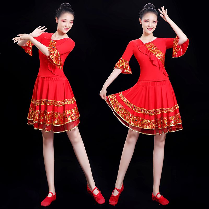 广场舞服装新款套装2025