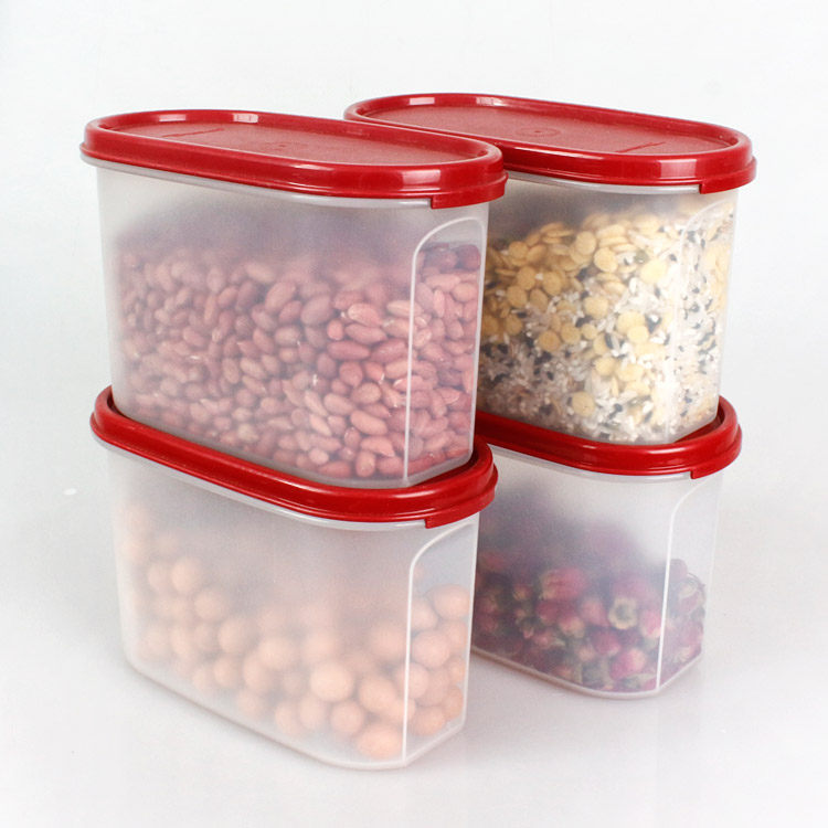 特百惠 mm椭圆2号1.1l升干货储藏盒旗舰产品密封干果杂粮罐正品店