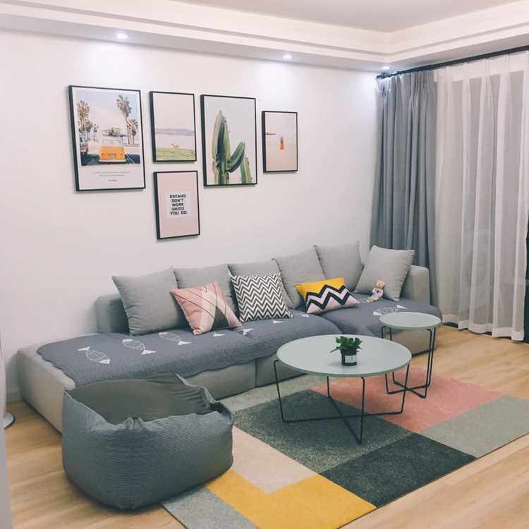 北欧民宿ins风/简约现代客厅卧室地毯/几何清新日式地毯可水洗|msdalam kategori rumah Fabrik, Carpet - dari Buy2taobao.com untuk memberikan perkhidmatan ejen Taobao profesional membeli