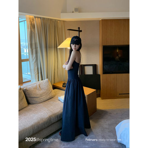 SUNONE大摆吊带长裙连衣