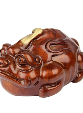 彩绘红色摆件铜貔貅