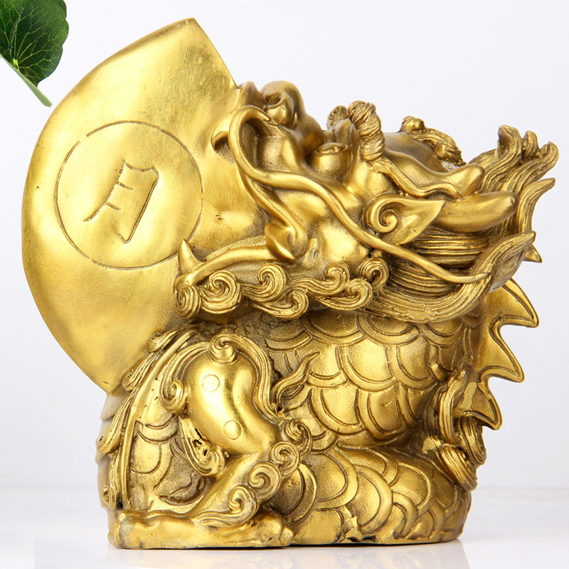 铜大睚眦龙二子铜龙之九子家居摆件铜睚眦中式家居工艺品