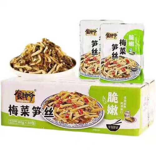 食神爷400克梅菜笋丝800克80克早餐咸菜开胃菜下饭菜腌菜酸菜榨菜