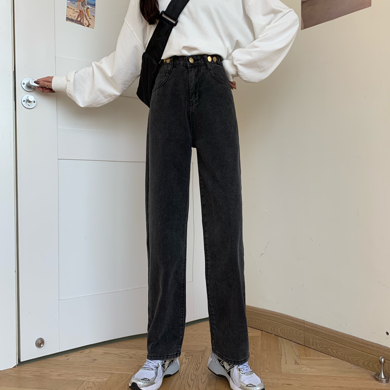 實拍牛仔褲女