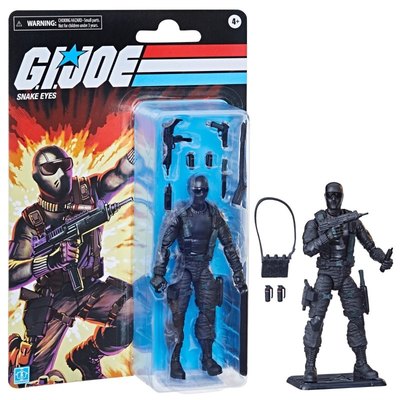 G.I.Joe 特种部队 复刻挂卡 蛇眼面具人 沃尔玛限定6寸可动人偶