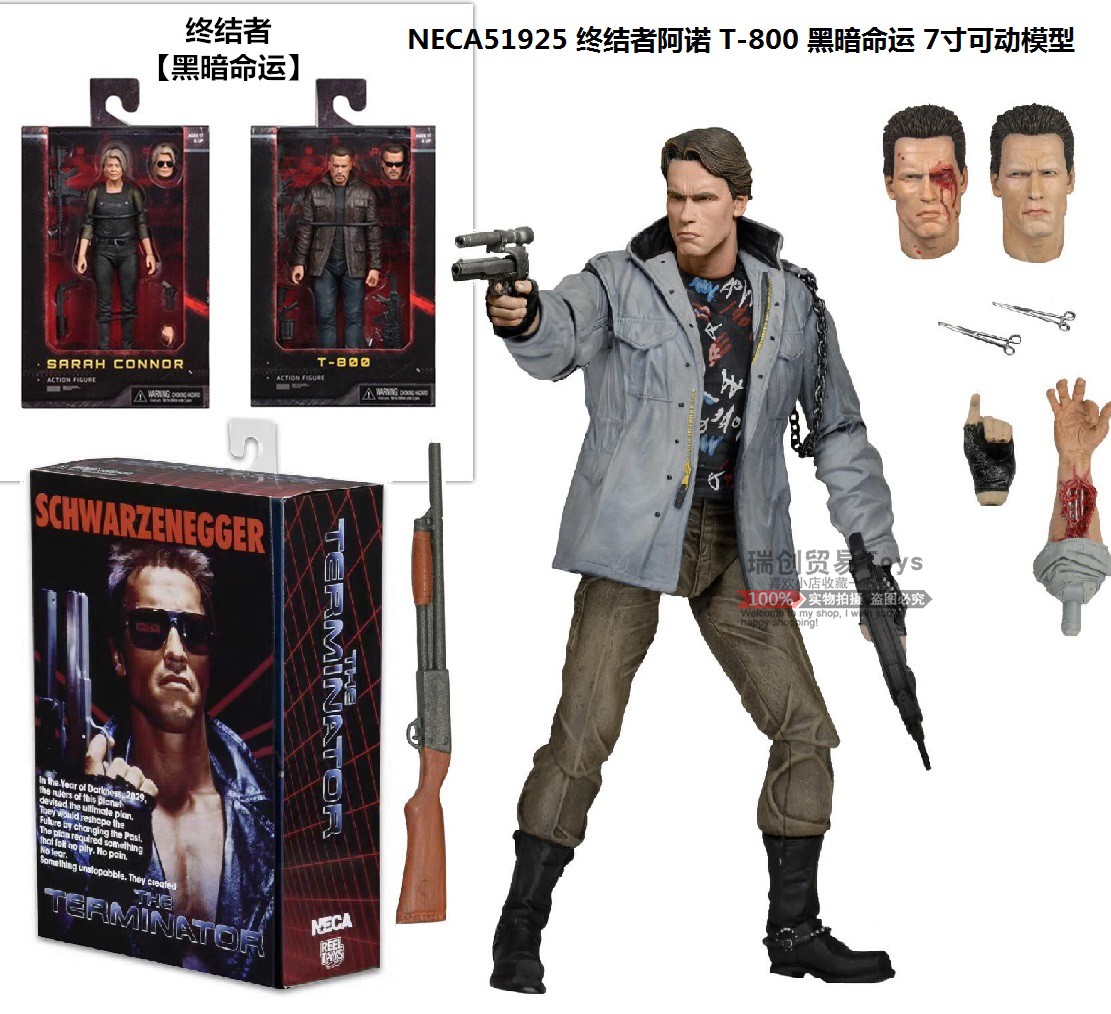 战损版终结者手办模型NECA现货