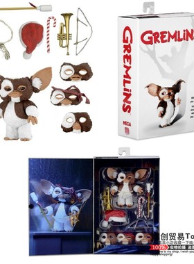 NECA Ultimate Gizmo圣诞版 小魔怪 精灵捣蛋鬼 可动眼珠人偶公仔
