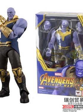 灭霸 复仇者联盟3无限战争手套Thanos可动人偶手办模型