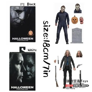 NECA 万圣节月光光心慌慌女主角终极劳丽 迈尔斯 7寸可动人偶手办