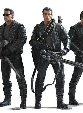 NECA7寸终结者5创世纪T800T1000骨架施瓦辛格可动手办人偶模型玩