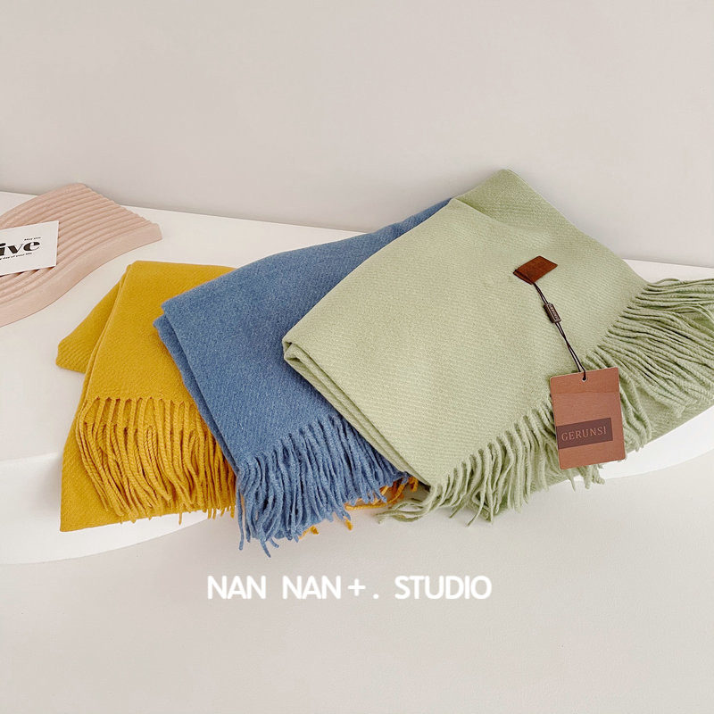 GERUNSI歌润思韩版纯色仿羊绒围巾冬季女流苏百搭围脖披肩两用潮,服饰配件/皮带/帽子/围巾,围巾/丝巾/披肩,淘宝优惠券,粉丝福利购,淘宝优惠卷