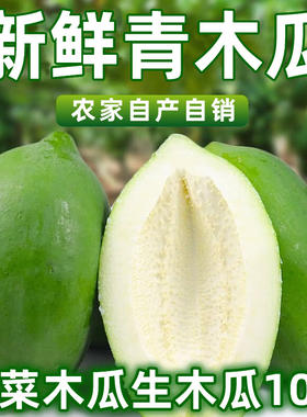 艾帛下奶青木瓜新鲜现摘腌酸凉拌