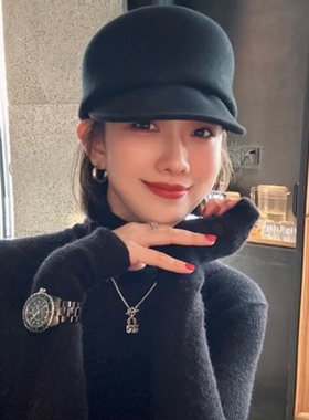 马术帽逛街优雅女春秋冬