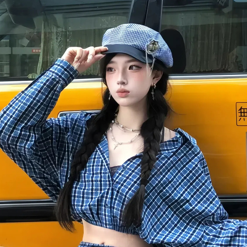 帽子女款2025新款八角洋气画家帽