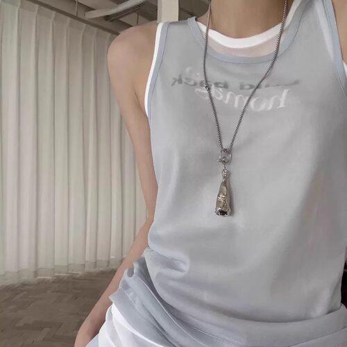 现货LOWCLASSIC叠穿吊带背心女