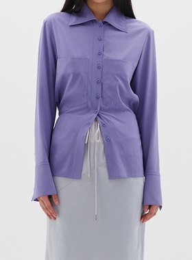 low classic衬衫23夏季新款韩国设计师品牌通勤收腰防晒上衣女士