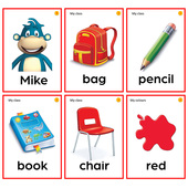 Super 单词闪卡片学生塑封教师学具 Safari幼儿启蒙英语入门123级