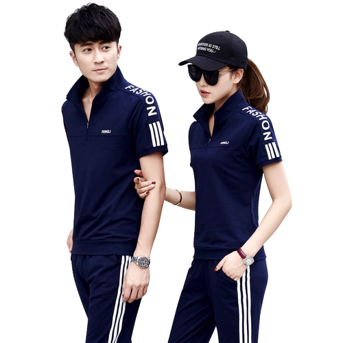 Летний спортивный костюм, штаны для влюбленных, комплект, 2024 года, в западном стиле, оверсайз, короткий рукав