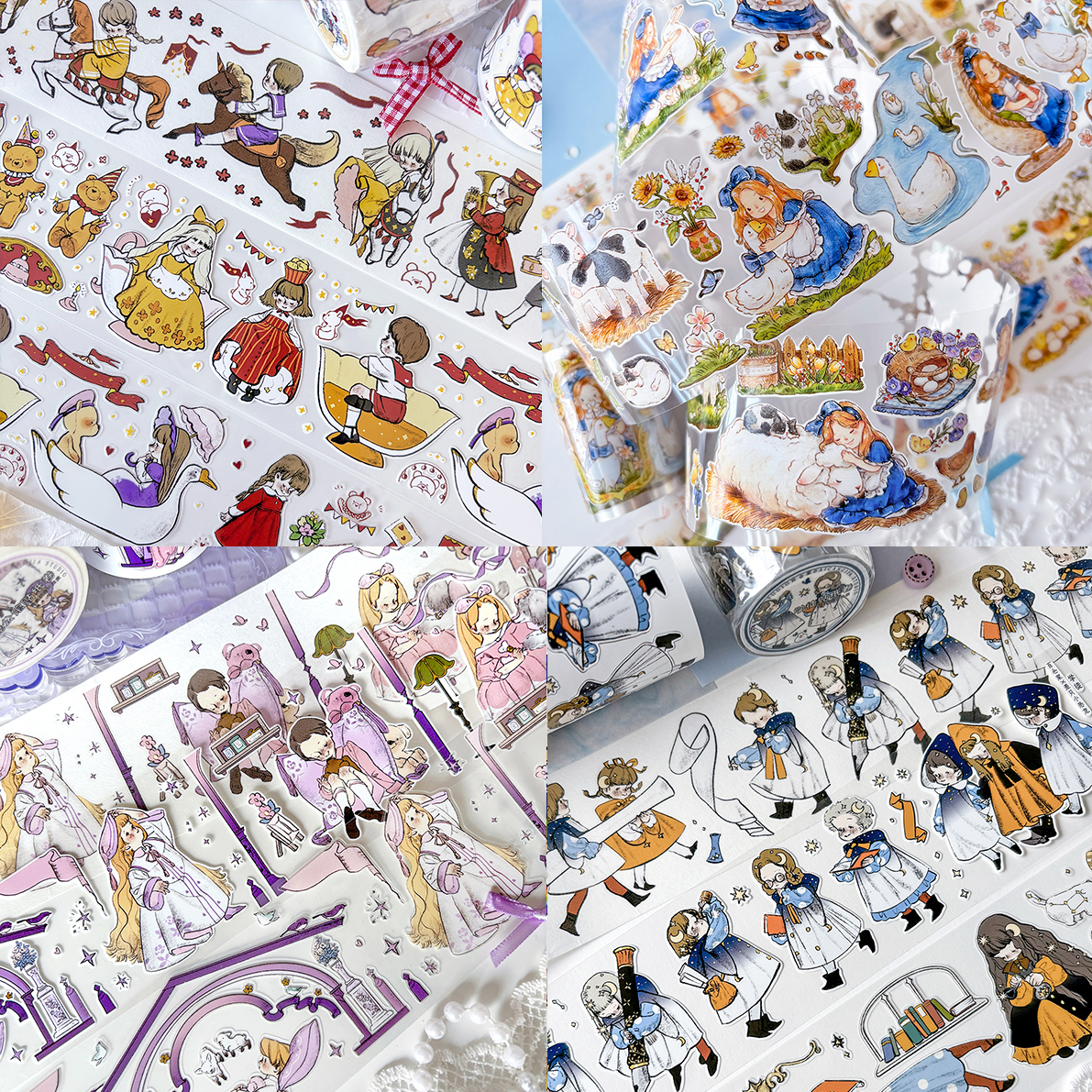 切模小人百仓家游乐园牧场日常玫瑰公馆学徒手帐和纸胶带贴纸可爱