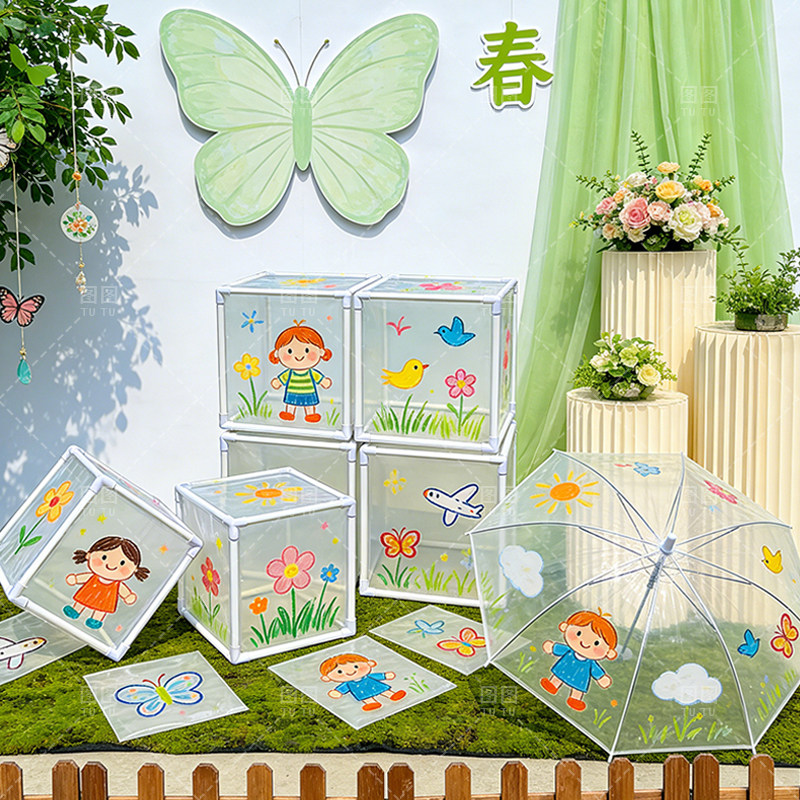 PVC创意花架幼儿园DIY玩具图片