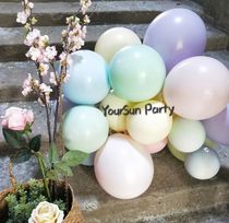 生日派对糖果色气球布置马卡龙色系10个装乳胶圆形气球布置装饰