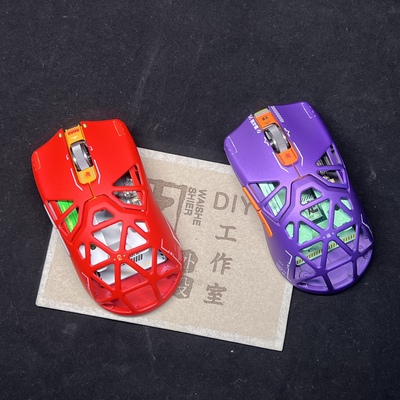 雷蛇毒蝰minise鼠标改色喷漆 初号机二号机EVA DIY mod十二外设