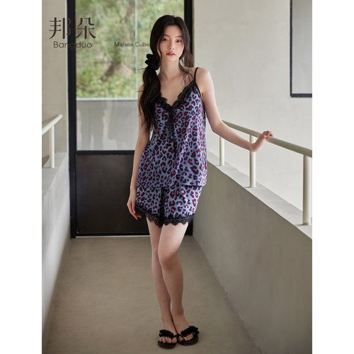 睡衣女士夏季莫代尔吊带家居服
