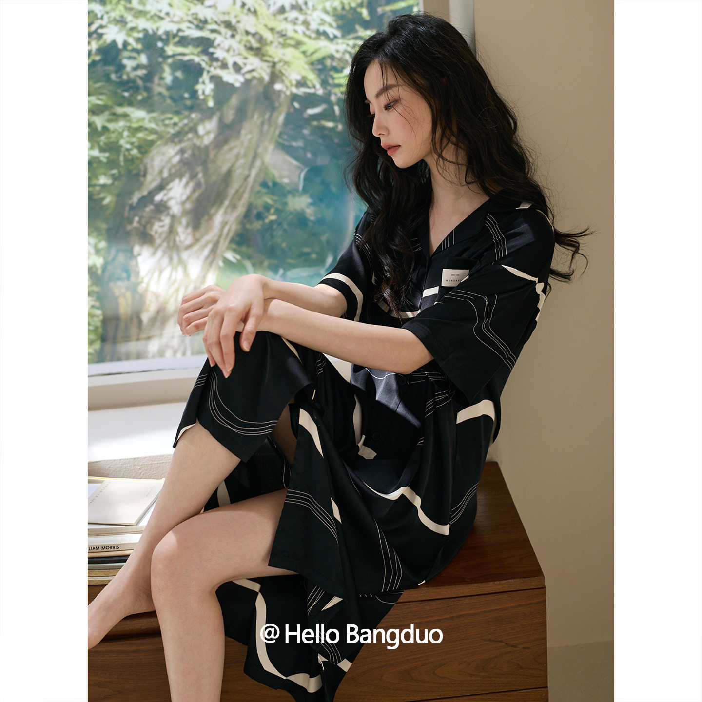 睡裙女士夏季冰丝短袖薄款夏天长款睡衣大码仿真丝绸高级感中长裙