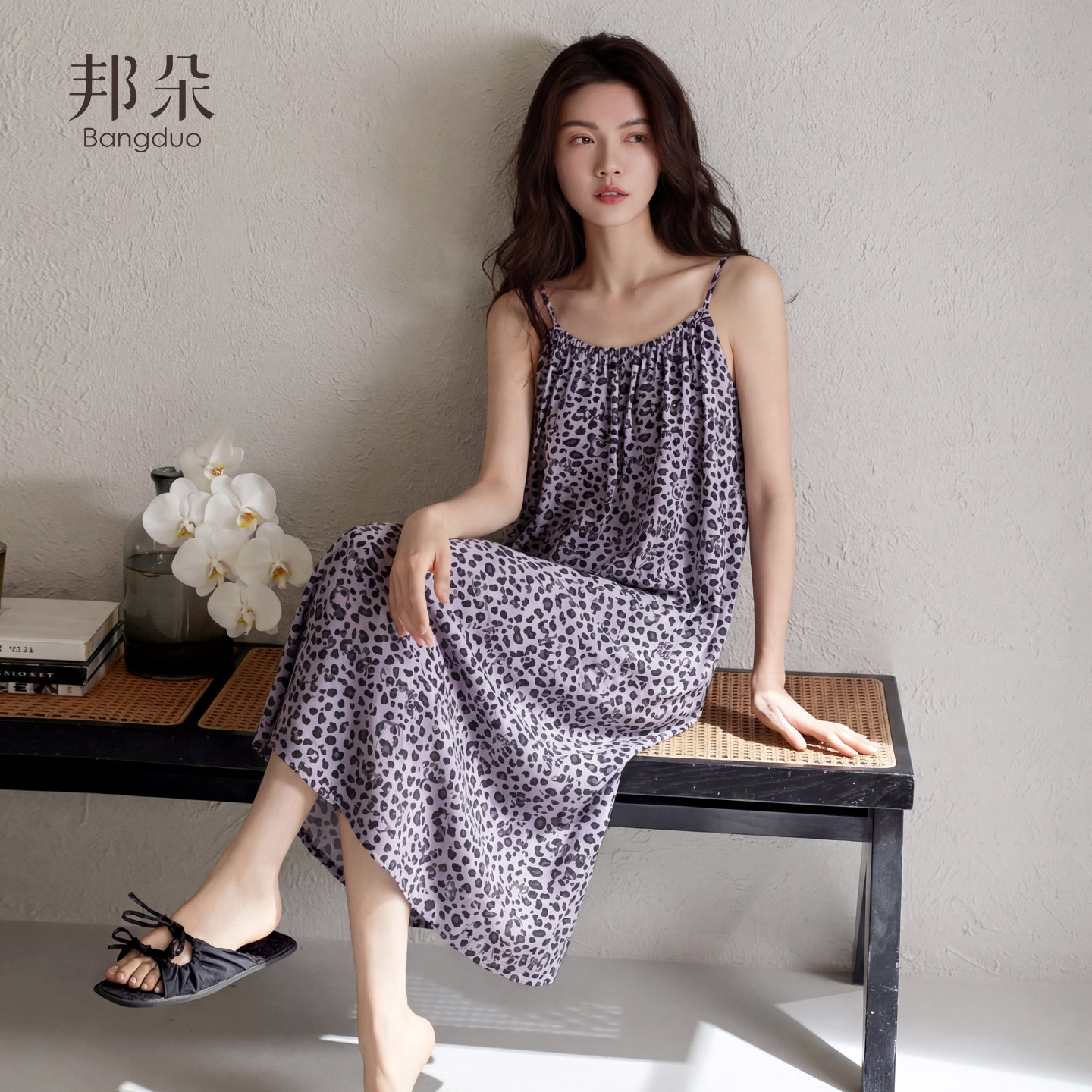 睡裙女士夏季莫代尔吊带连衣裙图片