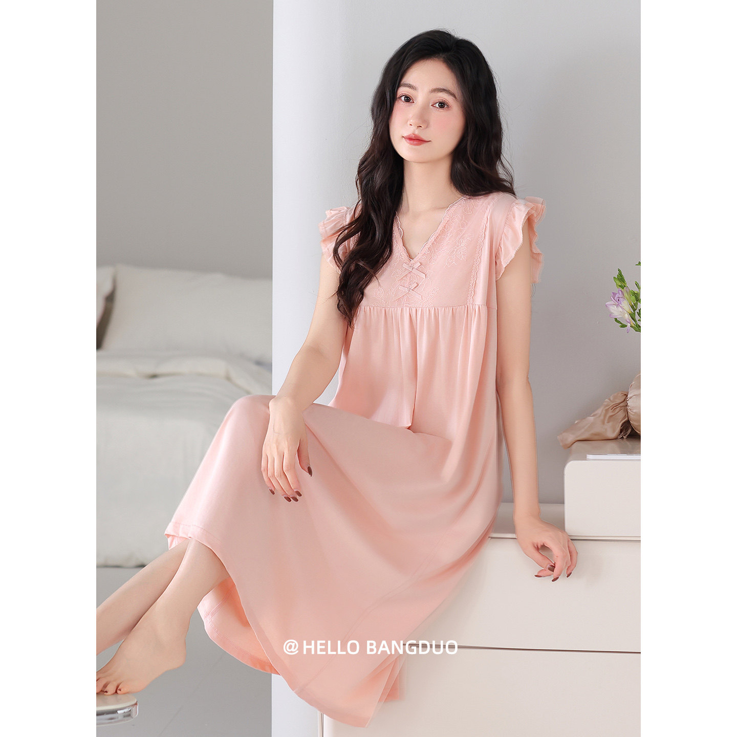 睡裙女士夏季纯棉无袖背心长款睡衣裙孕妇薄款夏天妈妈夏款连衣裙,女士内衣/男士内衣/家居服,睡裙,淘宝优惠券,粉丝福利购,淘宝优惠卷