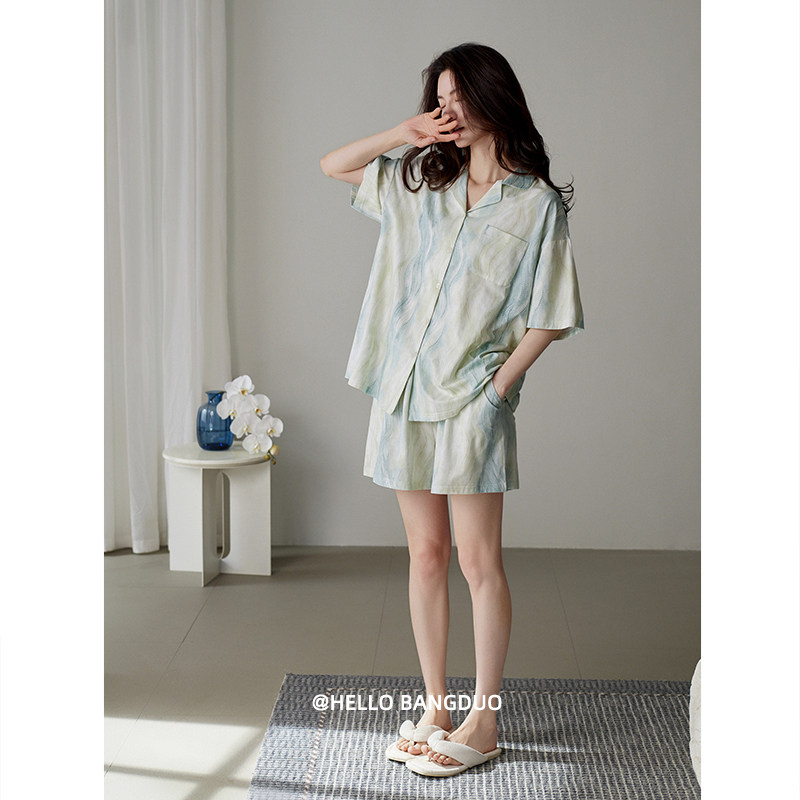 睡衣女夏季莫代尔短袖短裤薄款夏天冰丝凉感休闲夏款高级感家居服