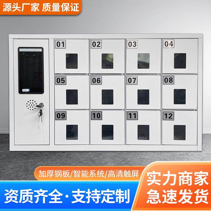 智能手机柜存放柜 人脸识别指纹手机充电柜 小型桌面壁挂式储物柜
