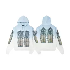 Who Decides War 26Ss New Niche Trendy Brand White Ink Direct Spray Dyeing Vintage Washed Sweatshirt Trend