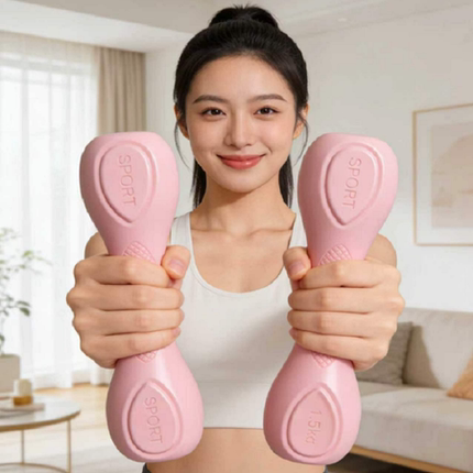迅迈峰哑铃瘦女士1.5kg1kg家用健身器材运动环保哑铃减脂塑身型肥