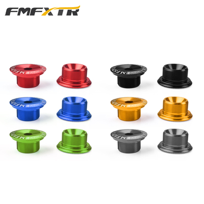 山地自行车彩色铝合金曲柄盖螺丝 BB中轴曲柄XT中空一体牙盘螺丝