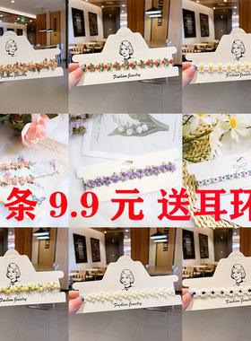 gd小众设计感花朵项圈ins锁骨链